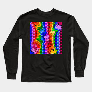 Rainbow Abstract Art by Orchid 2 Long Sleeve T-Shirt